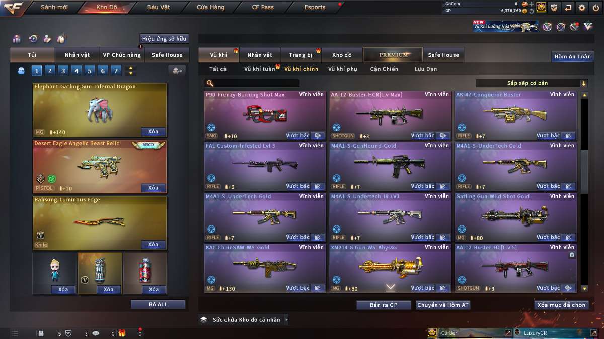 shop acc cf uy tin gia re